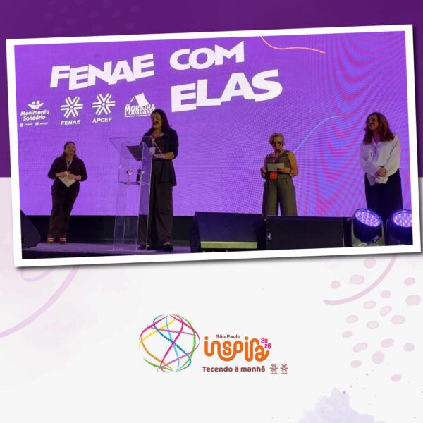 Moradia e Cidadania participa do Inspira Fenae 2026 e apresenta iniciativas de combate ao feminicídio e empoderamento feminino.